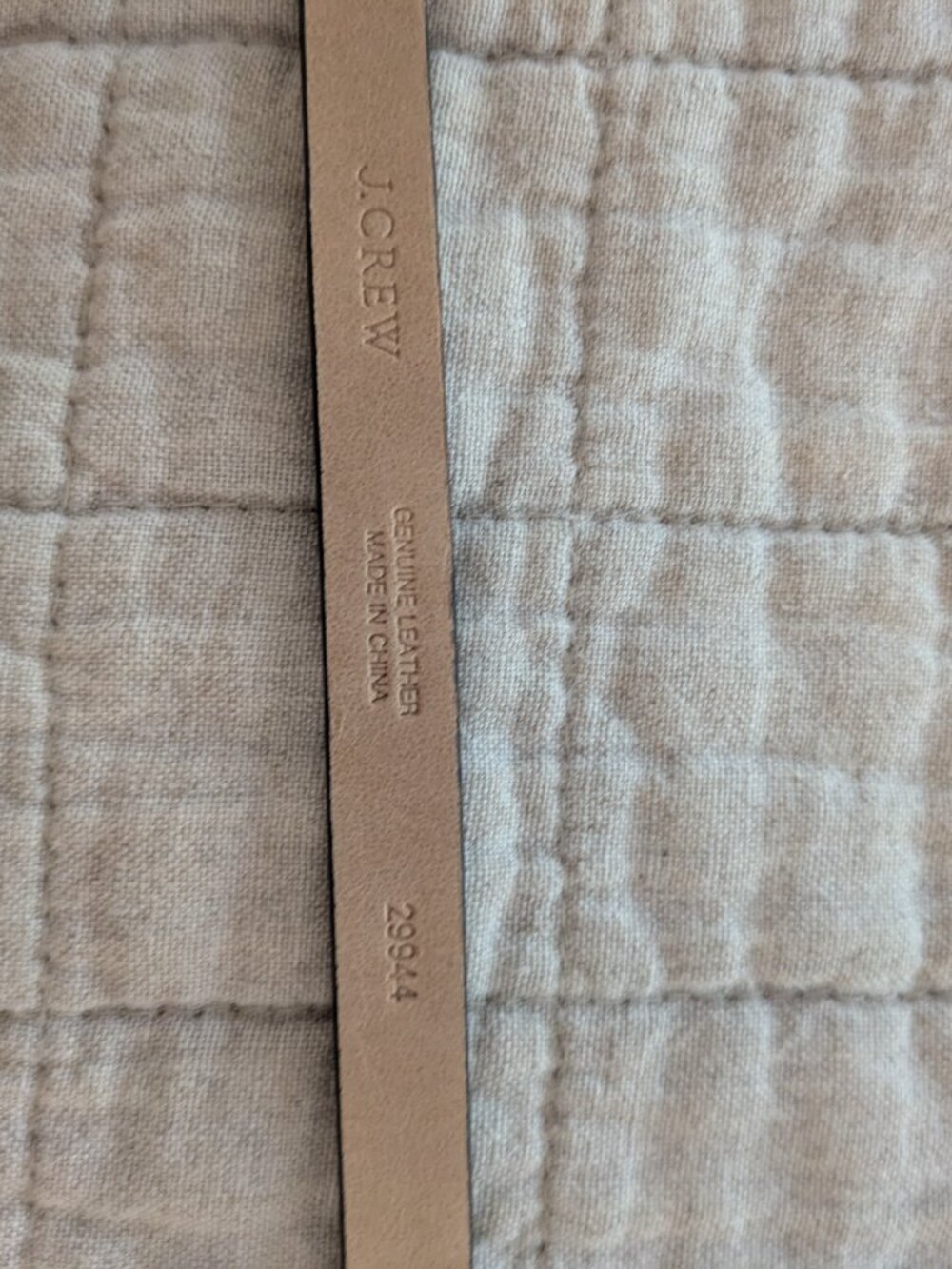 J Crew Bi-Color Mixed Leather Skinny Belt Blue Black Gold Rivet Detail Sz L, siz - Picture 3 of 5